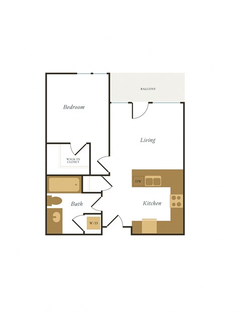 bedroom floor plan at the falls apartments in raleigh nc
